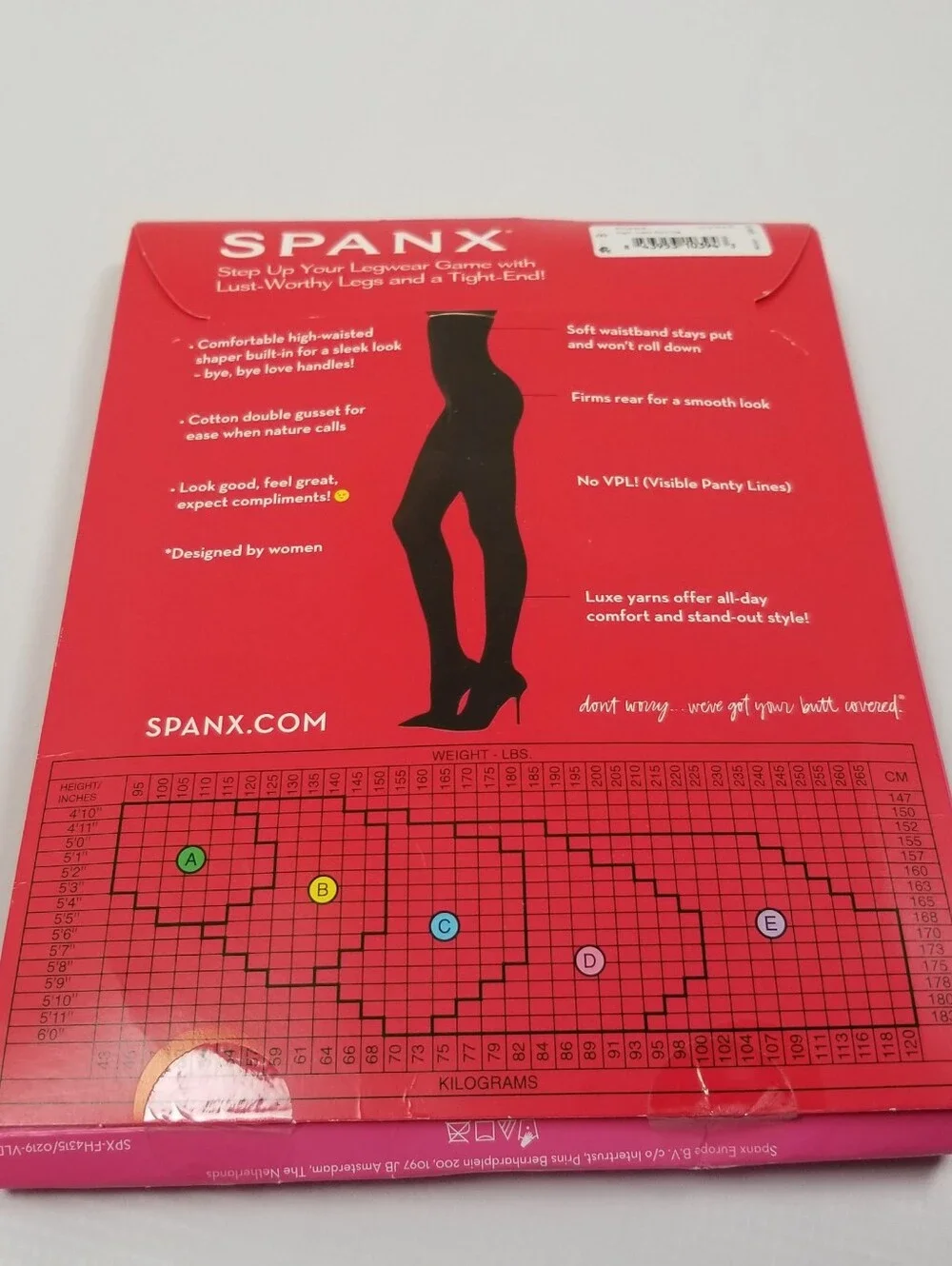 Spanx Tight End High Waisted Opaque Tights Size B Very Black New